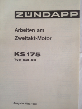 Arbeiten am Zweitaktmotor KS175 Typ521-500